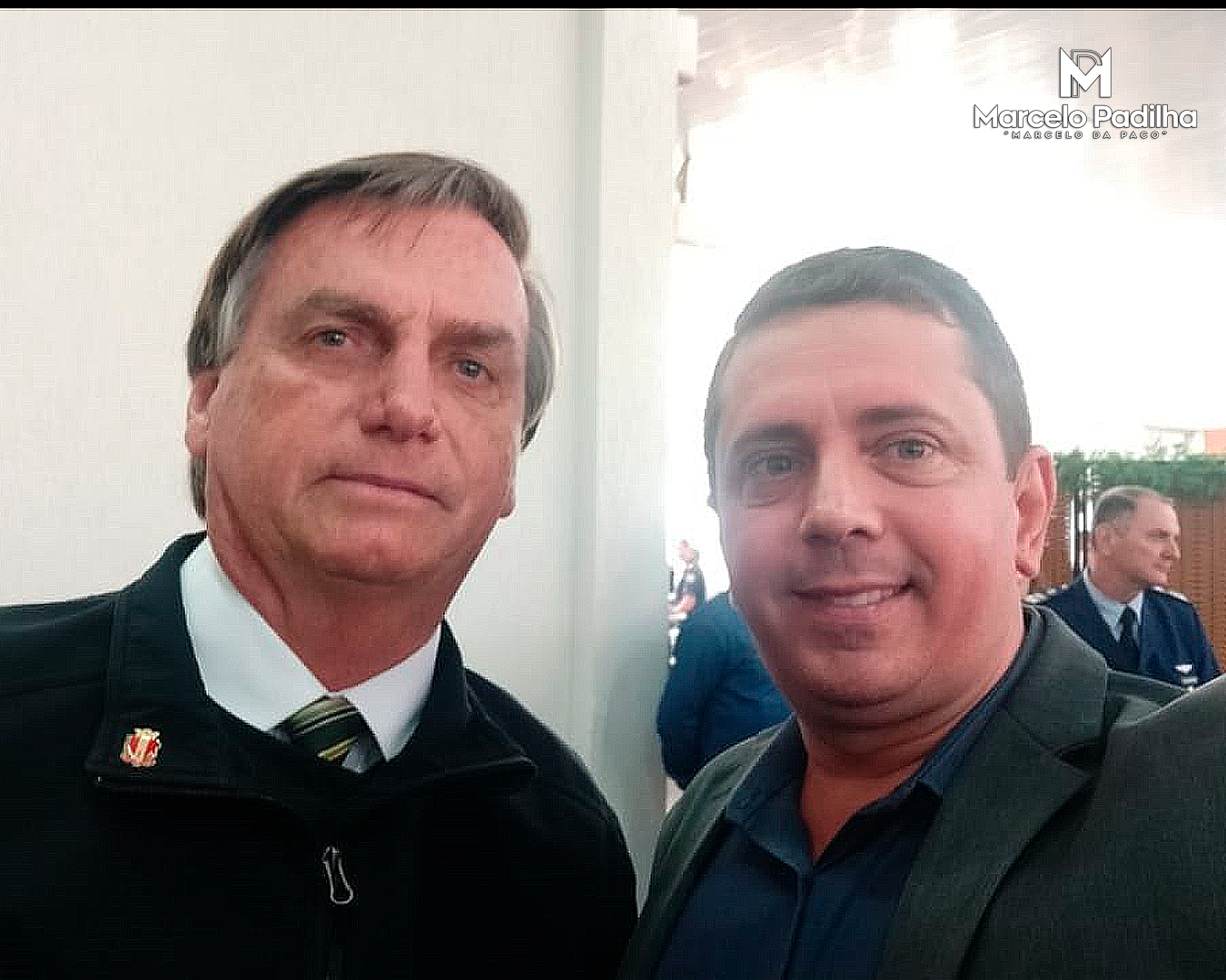 Bolsonaro na AFA com Marcelo Padilha