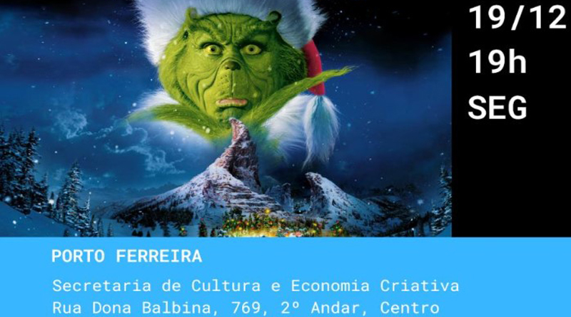 Projeto Pontos MIS exibe nesta segunda-feira o filme “O Grinch”