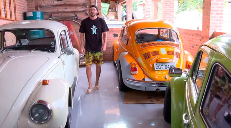 Dia do Fusca: influenciador de São Carlos tem coleção de 9 carros avaliada em R$ 200 mil