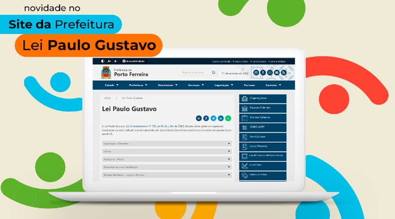Prefeitura lança página dedicada à Lei Paulo Gustavo: transparência e facilidade para a comunidade cultural