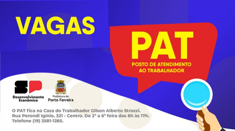 PAT Porto Ferreira – Vagas de Emprego