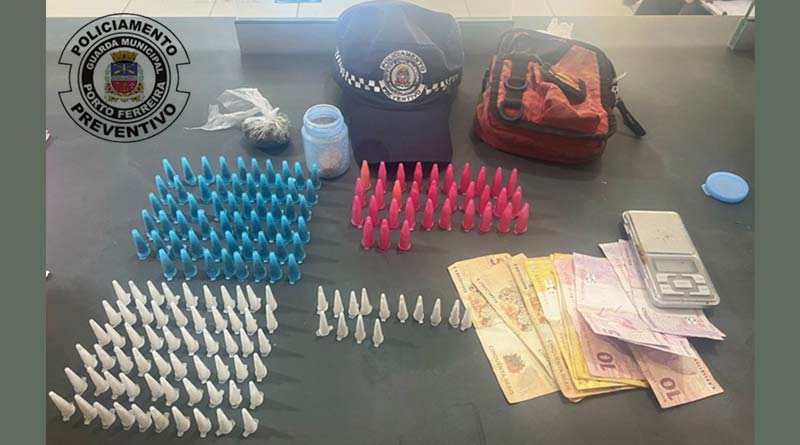GCM apreende entorpecentes no bairro Jd. Centenário