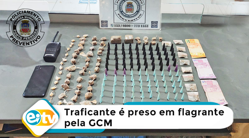 Traficante é preso em flagrante pela GCM