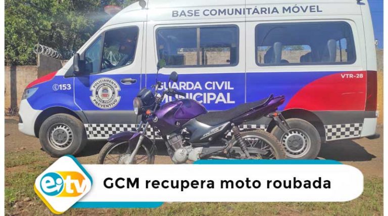 GCM recupera moto roubada