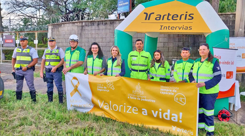 Arteris Intervias orienta ciclistas e pedestres para um descolamento seguro em Porto Ferreira