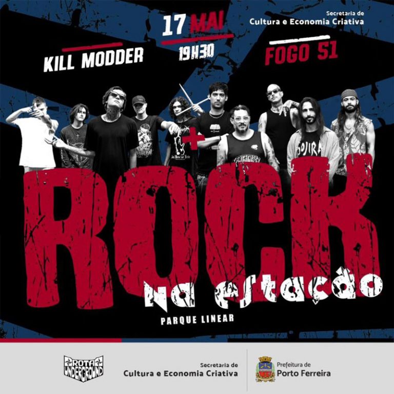 Edição de maio do Rock na Estação traz as bandas Kill Modder e Fogo 51