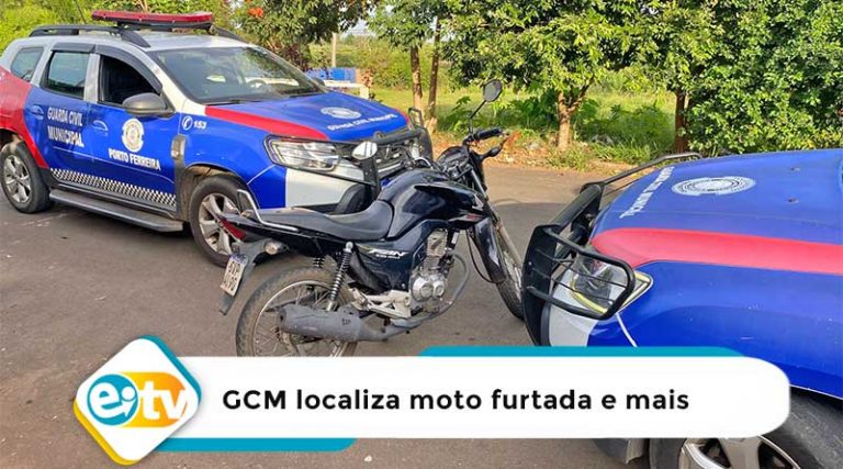 GCM localiza moto furtada