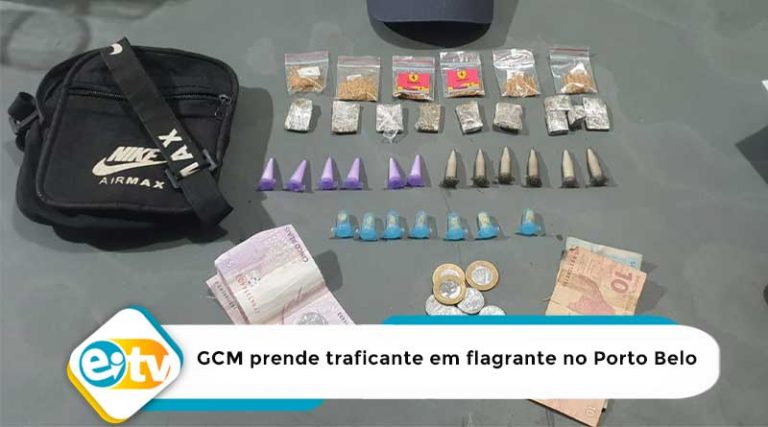 GCM prende traficante em flagrante no bairro Porto Belo