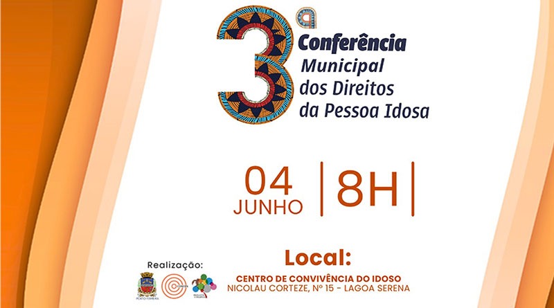3ª Conferência Municipal dos Direitos da Pessoa Idosa acontece na próxima semana no CCI
