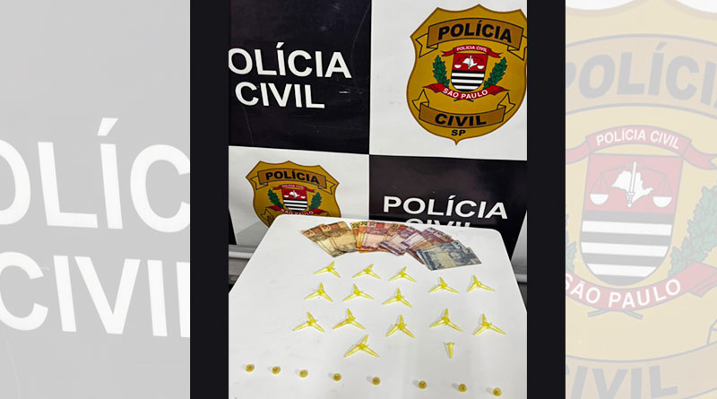 Polícia Civil prende homem por tráfico de drogas em plantação de eucalipto em Tambaú