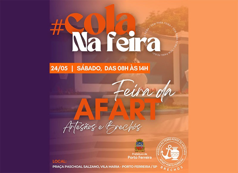 Afart realiza nova edição da feira de artesãos e brechós no sábado, na Vila Maria.