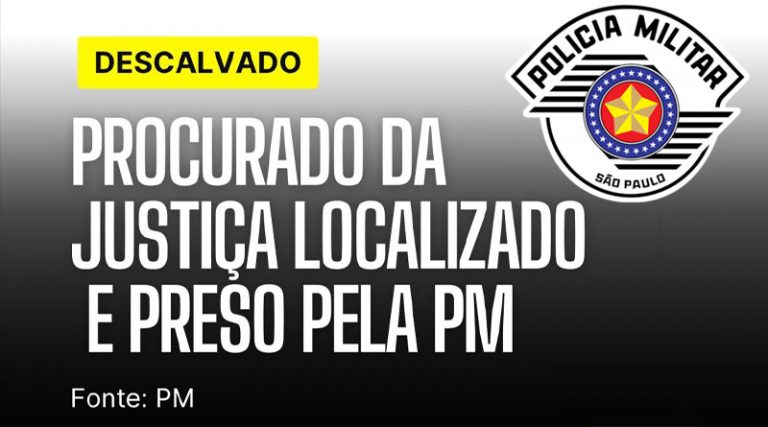Procurado da Justiça Localizado e Preso pela PM
