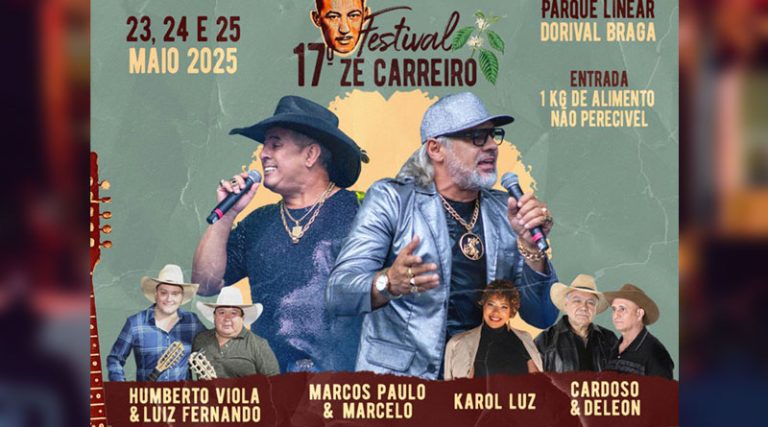 Programação do Festival Zé Carreiro