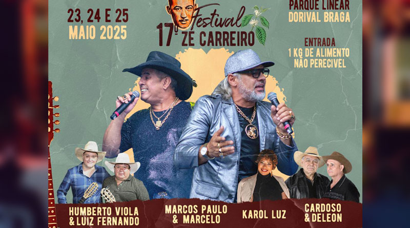 Programação do Festival Zé Carreiro