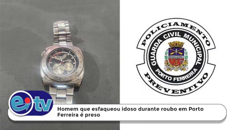 Homem que esfaqueou idoso durante roubo em Porto Ferreira é preso.