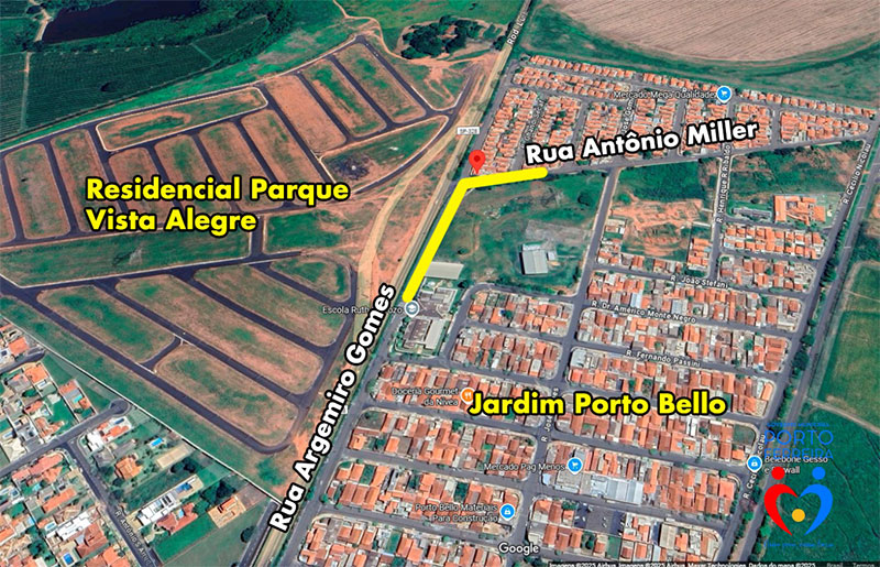 Ruas próximas da Emef Ruth Barroso Teixeira, no Jardim Porto Bello, têm trechos interditados para obras.
