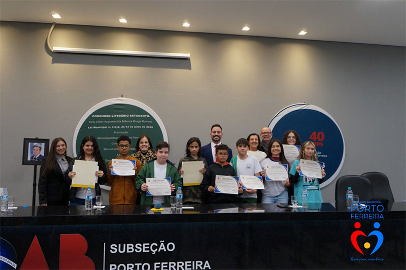 Seduc, OAB e Câmara Municipal promovem premiação para as melhores redações do Concurso Literário