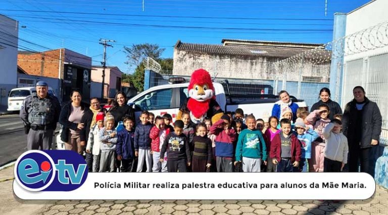 Polícia Militar realiza palestra educativa para alunos da N.E.M.E.I. Mãe Maria