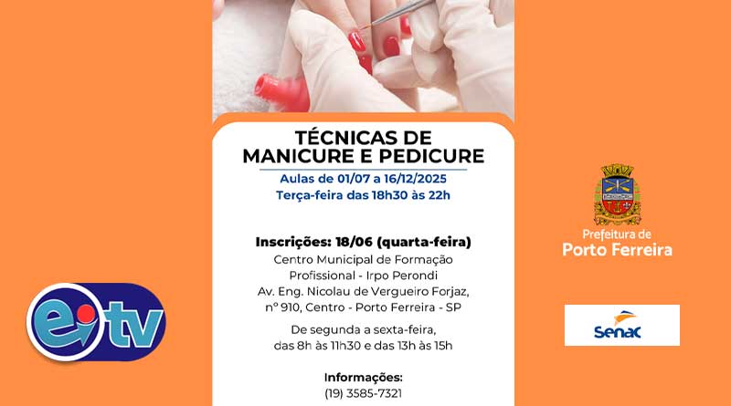 PREFEITURA E SENAC VÃO ABRIR INSCRIÇÕES PARA O CURSO DE TÉCNICAS DE MANICURE E PEDICURE