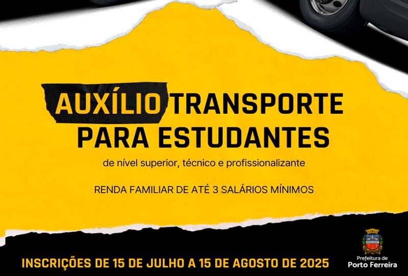 Inscrições para estudantes receberem auxílio transporte para o 2º semestre de 2025 se iniciam em 15 de julho