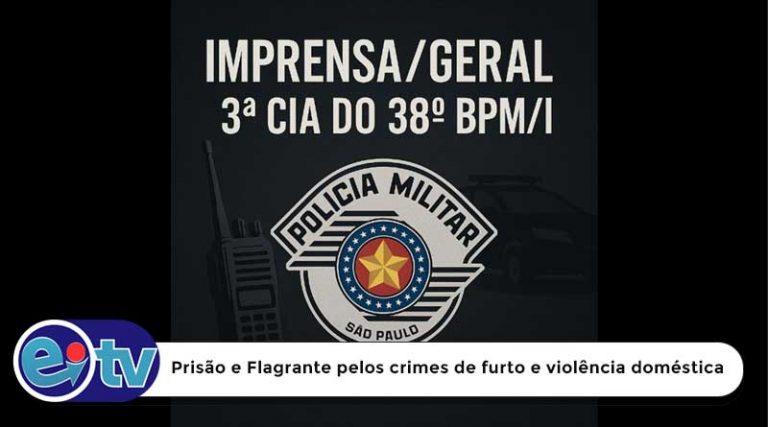Prisão e Flagrante pelos crimes de furto e violência doméstica
