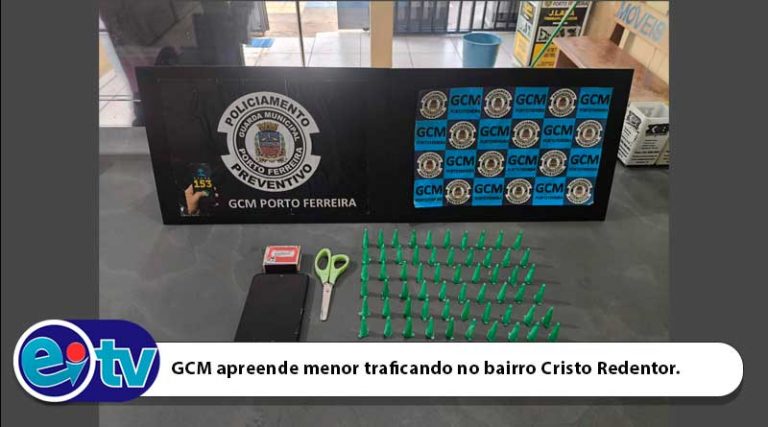 GCM apreende menor traficando no bairro Cristo Redentor.