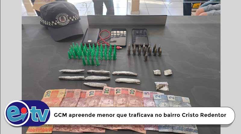 GCM apreende menor que traficava no bairro Cristo Redentor