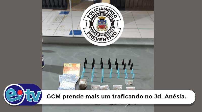 GCM prende mais um traficando no Jd. Anésia