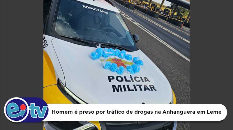 Homem é preso por tráfico de drogas na Anhanguera, em Leme