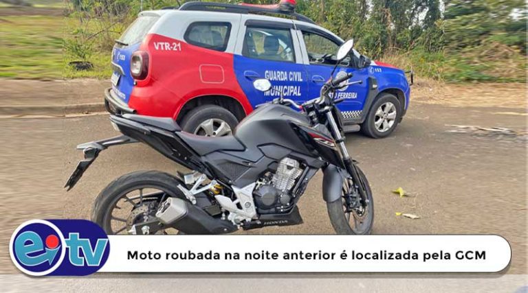Motocicleta roubada é encontrada abandonada em área de vegetação no José Gomes