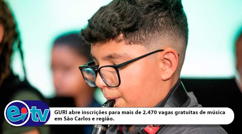 GURI abre inscrições para mais de 2.470 vagas gratuitas de música em São Carlos e região