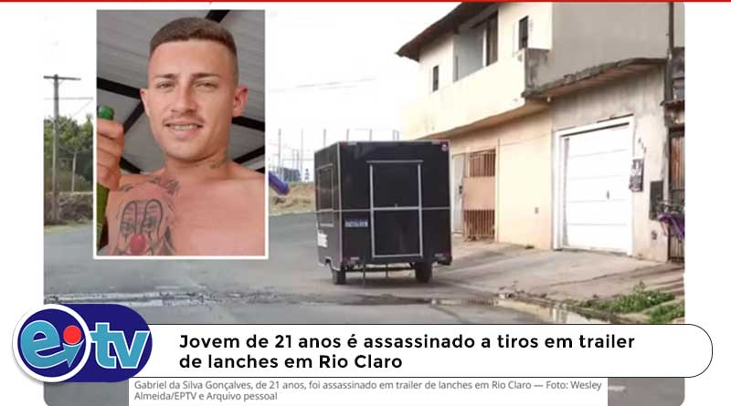 Jovem de 21 anos é assassinado a tiros em trailer de lanches em Rio Claro; ninguém foi preso