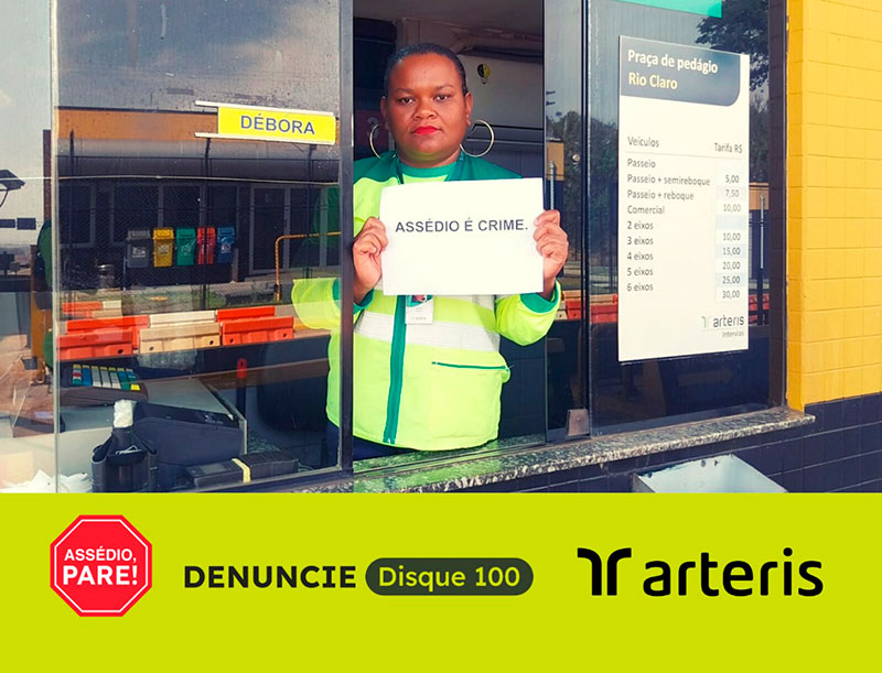 Arteris Intervias se uniu ao movimento nacional contra o assédio a colaboradores em rodovias