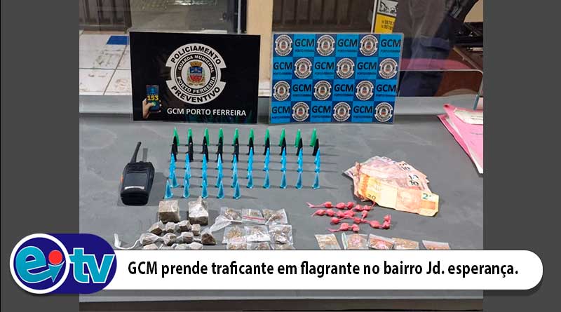 GCM prende traficante em flagrante no bairro Jd. Esperança