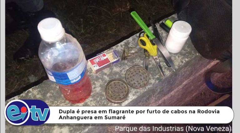Dupla é presa em flagrante por furto de cabos na Rodovia Anhanguera em Sumaré