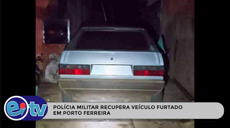 Polícia militar recupera veículo furtado em Porto Ferreira
