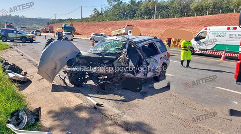 Colisão frontal na SP-191 deixa uma vítima fatal e duas em estado grave em Rio Claro