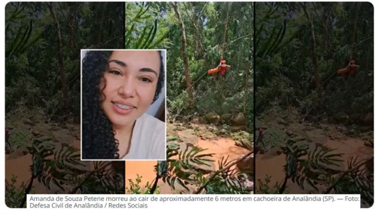 Cachoeira onde mulher morreu em acidente de rapel tem 60 metros de queda livre e [...]