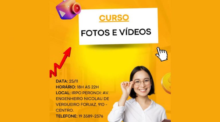 SDET oferece curso gratuito de fotos e vídeos em parceria com o Sebrae