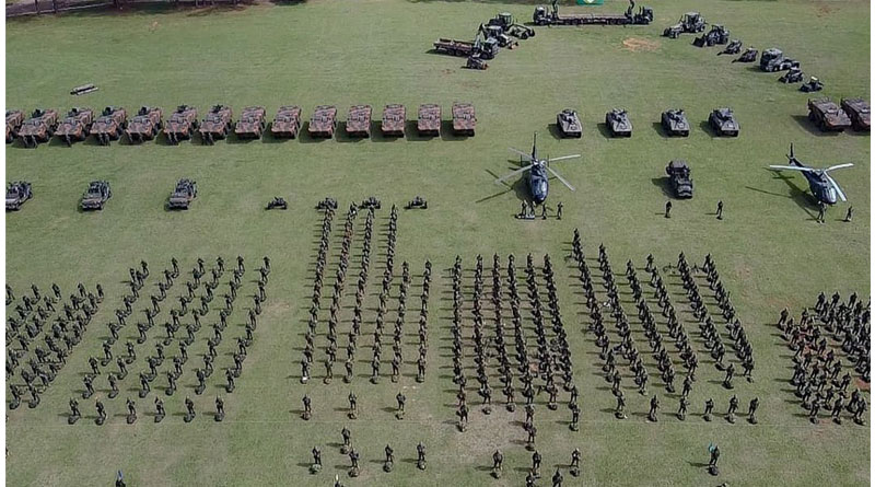 Iniciou neste sábado o treinamento do Exército com 2 mil militares em Pirassununga