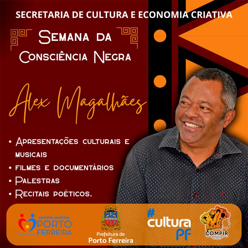 Semana da Consciência Negra homenageia Alex Magalhães e promove ações culturais e educacionais