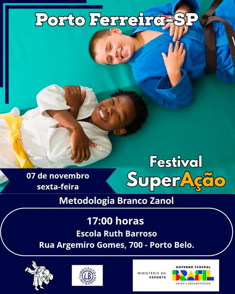 Secretarias de Esportes e Seduc promovem Festival Superação de Judô no Porto Bel [...]