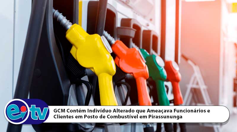 GCM Contém Indivíduo Alterado que Ameaçava Funcionários e Clientes em Posto de C [...]