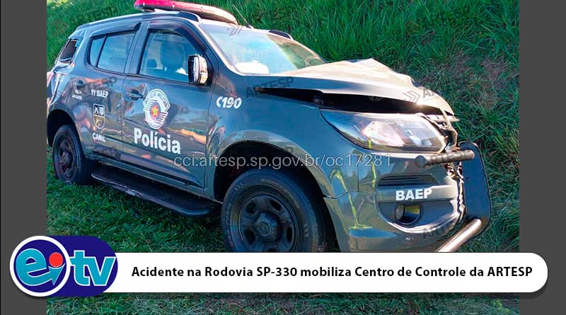 Acidente na Rodovia SP-330 mobiliza Centro de Controle da ARTESP