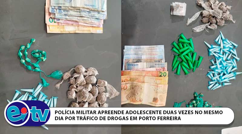 POLÍCIA MILITAR APREENDE ADOLESCENTE DUAS VEZES NO MESMO DIA POR TRÁFICO DE DROG [...]