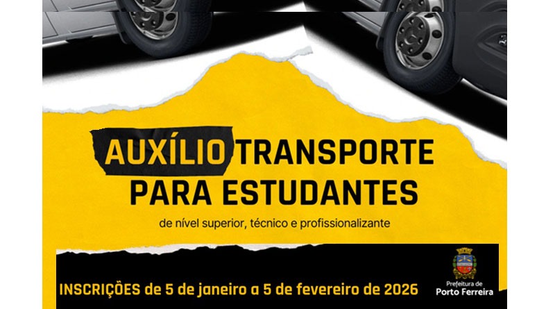 Inscrições para estudantes receberem auxílio transporte para o 1º semestre de 20 [...]