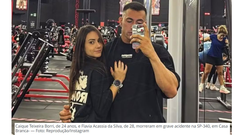 Casal de namorados morre em grave acidente em rodovia no interior de SP