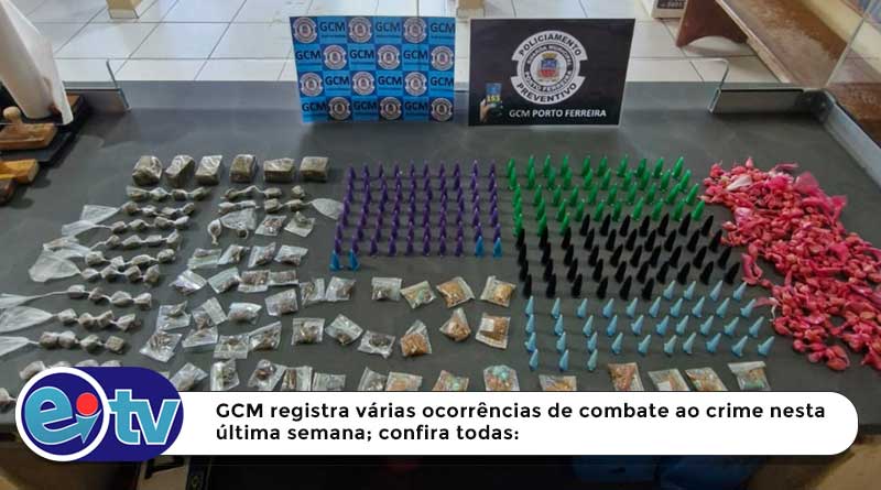 GCM registra várias ocorrências de combate ao crime nestaúltima semana; confira todas: