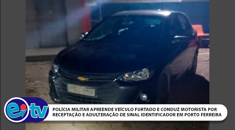 POLÍCIA MILITAR APREENDE VEÍCULO FURTADO E CONDUZ MOTORISTA POR RECEPTAÇÃO E ADU [...]