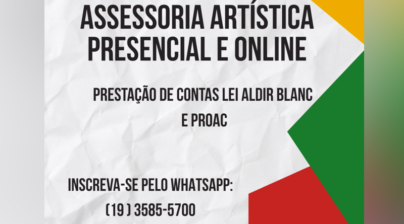 Cultura abre inscrições para assessoria artística voltada a projetos culturais